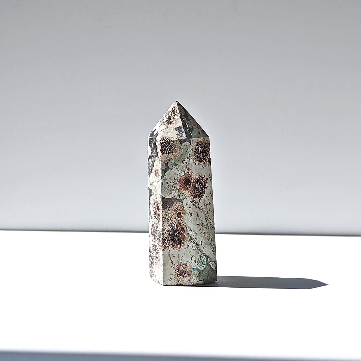 Punta de Riolita Flor de Cerezo