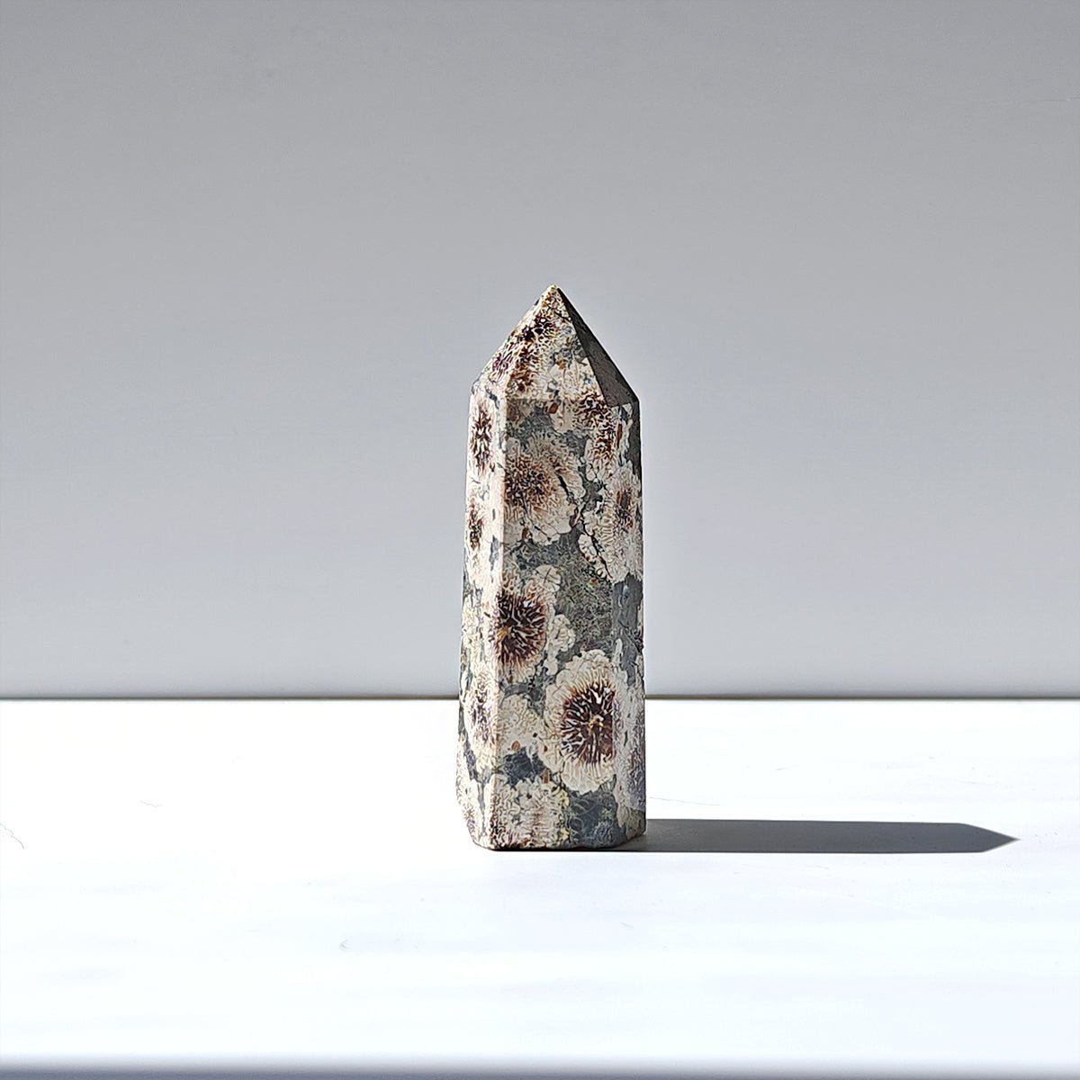 Punta de Riolita Flor de Cerezo