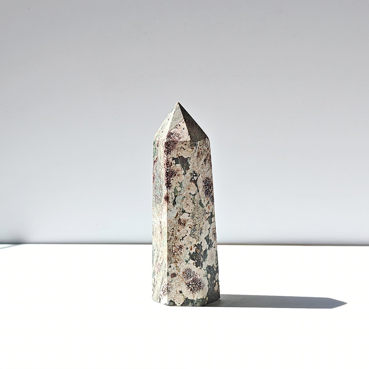 Punta de Riolita Flor de Cerezo