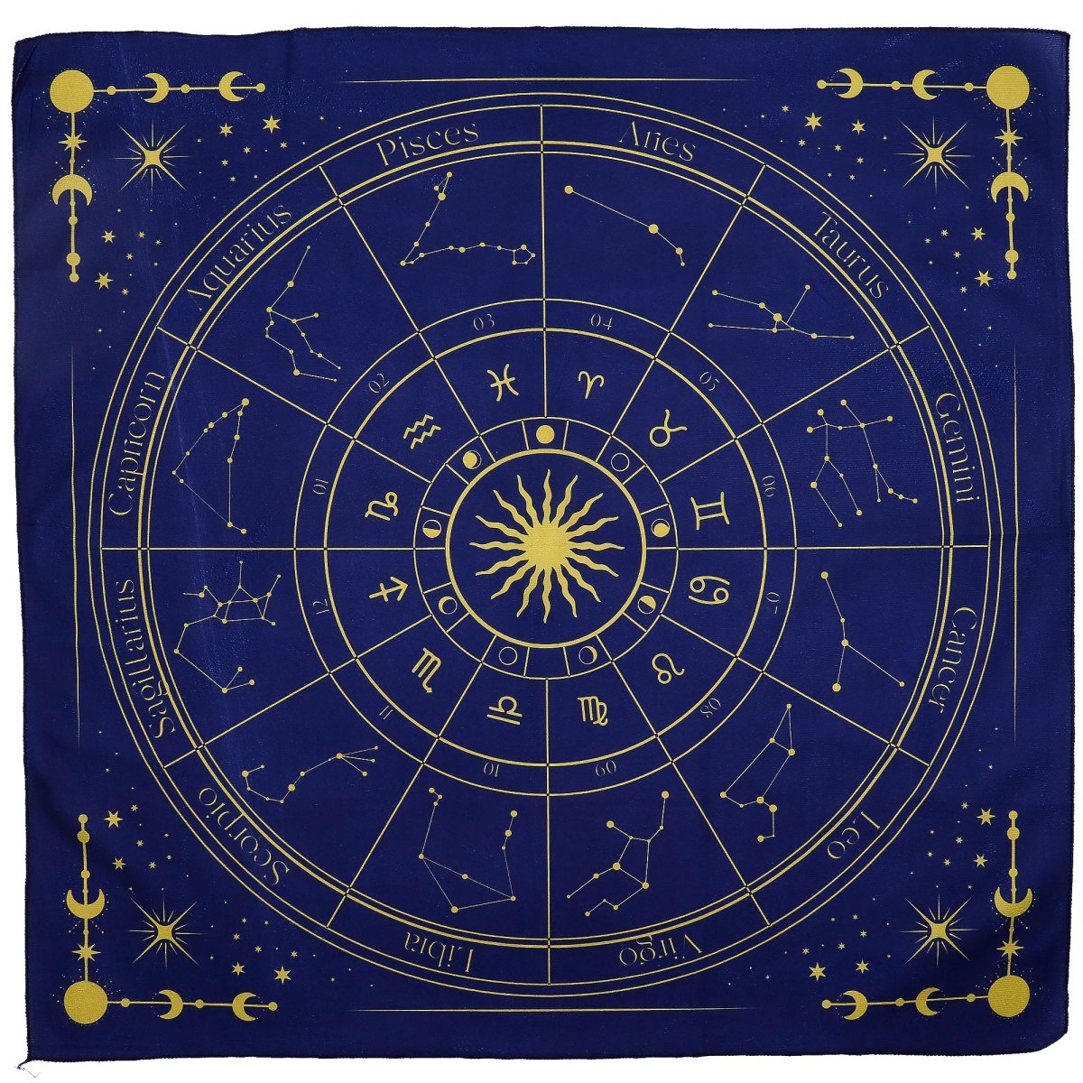 Tapete para lectura del Tarot - Zodiaco