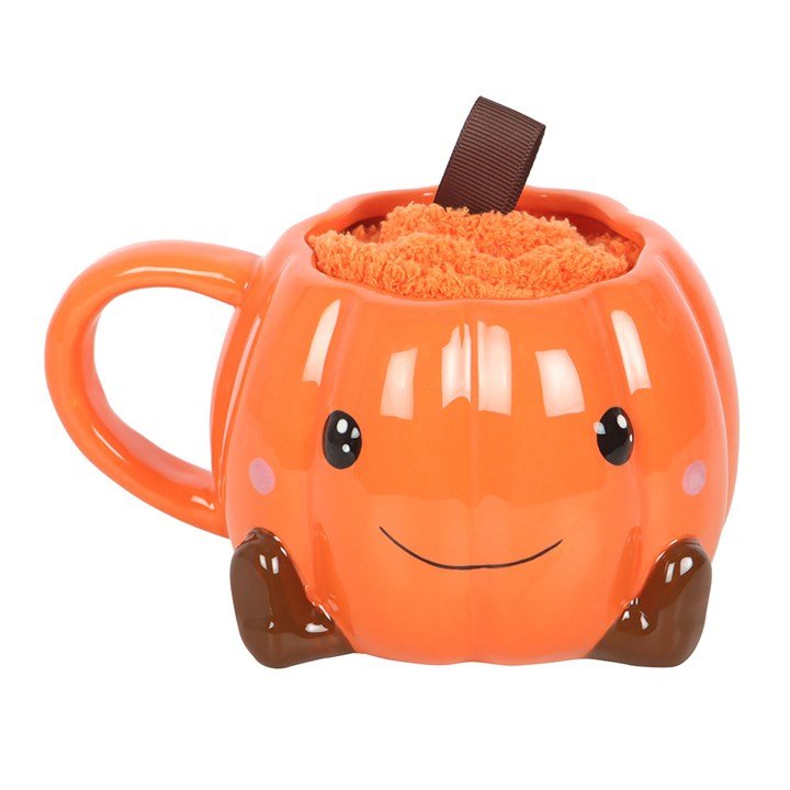 Taza 'Cute Pumpkin' + Calcetines