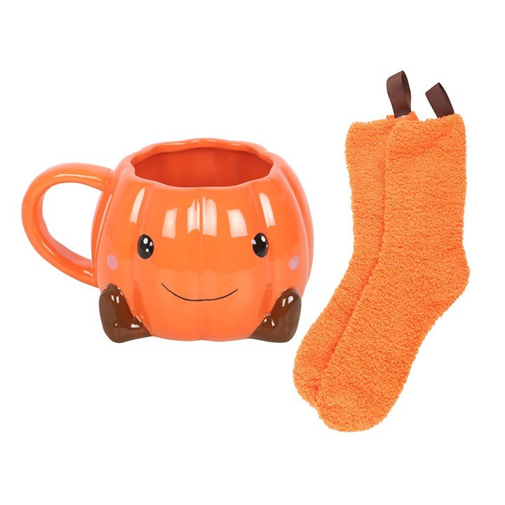Taza 'Cute Pumpkin' + Calcetines