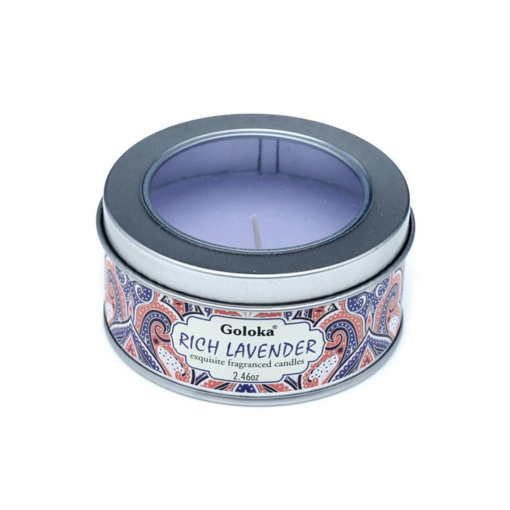 Vela de Cera en Lata Goloka Lavanda