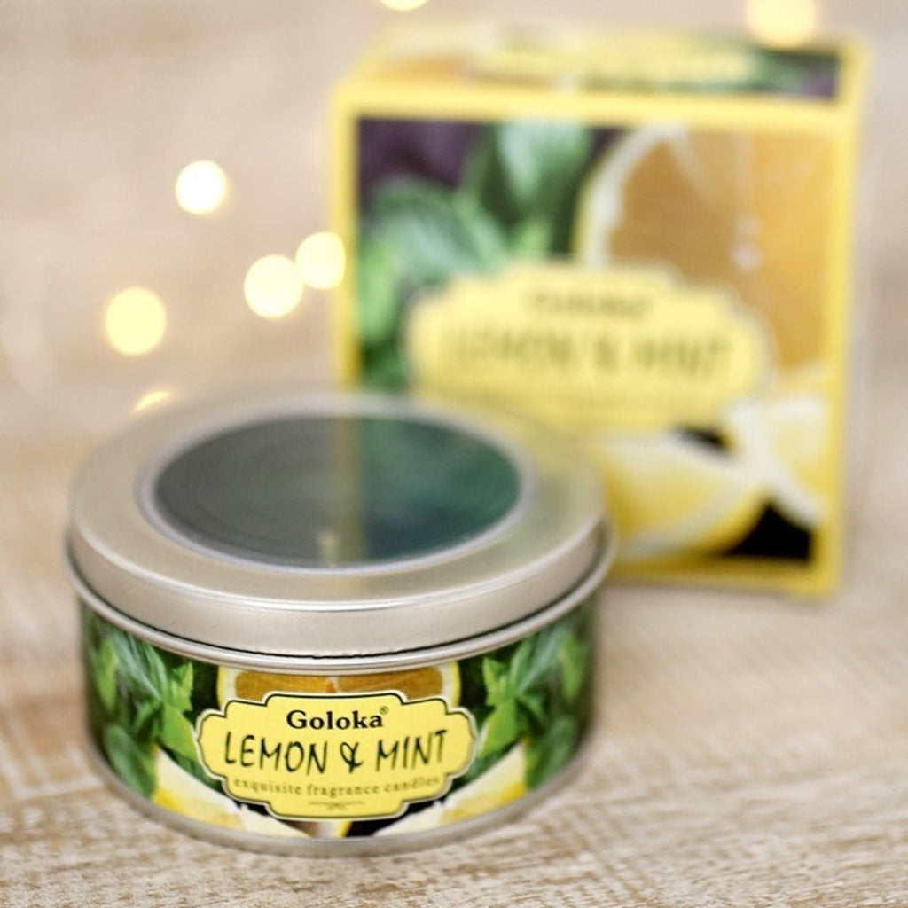 Vela de Cera en Lata Goloka Limón & Menta
