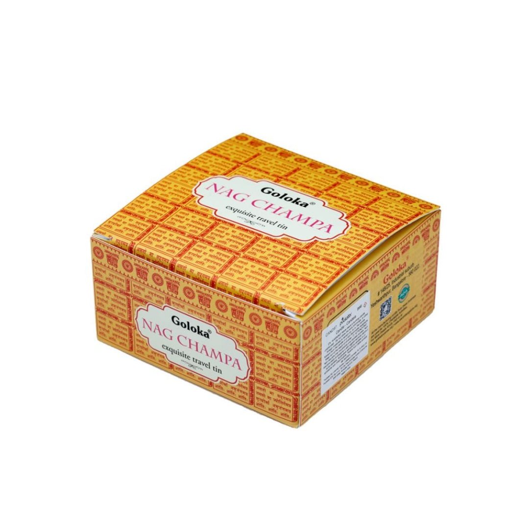 Vela de Cera en Lata Goloka Nag Champa