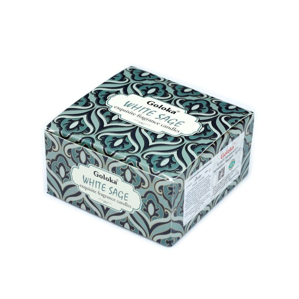 Vela de Cera en Lata Goloka Salvia Blanca