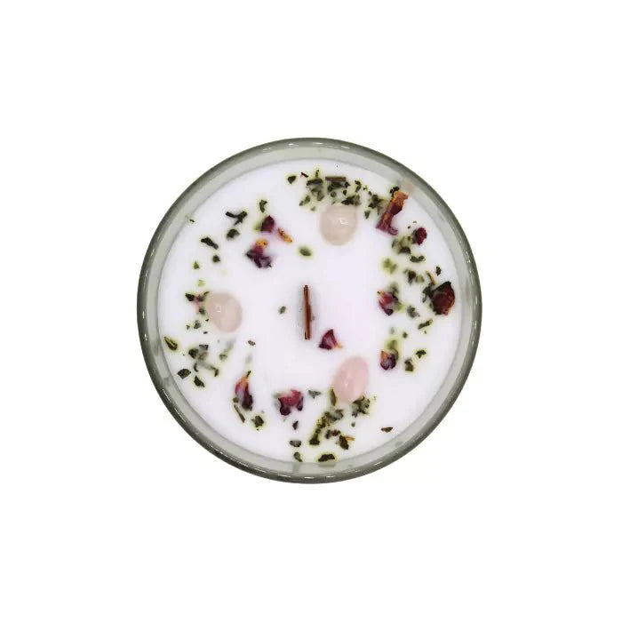 Vela 'Green Tree' - Amor & Cuarzo Rosa