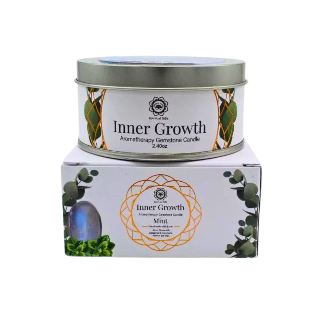Vela 'Green Tree' - Crecimiento Interior & Adularia