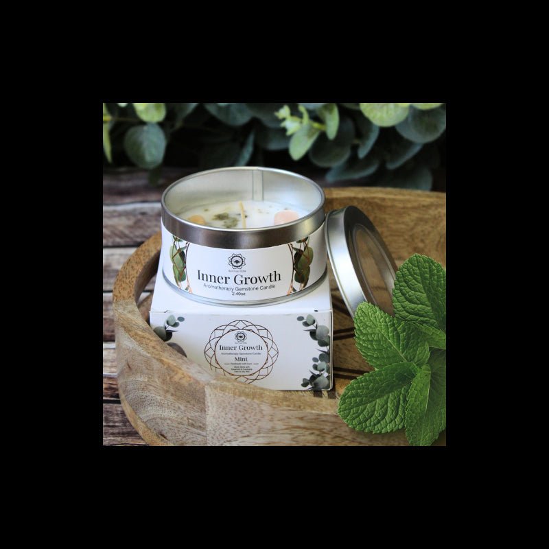 Vela 'Green Tree' - Crecimiento Interior & Adularia